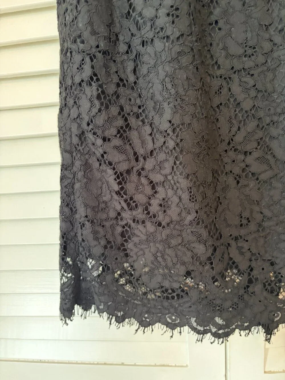 J. Crew midi Pintucked Pencil Skirt 6 black lace